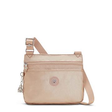 Kipling Emmylou Metallic Crossbody Bags Gold Charm Metallic | AU 1109UZ